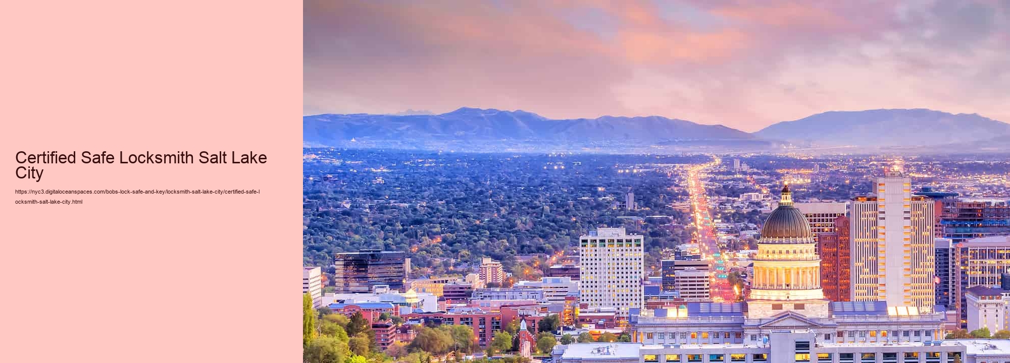 Certified Safe Locksmith Salt Lake City