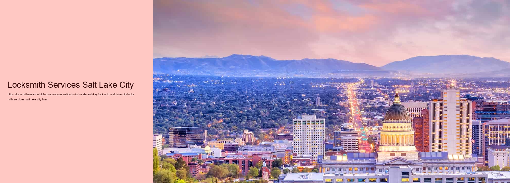 Locksmith Services Salt Lake City
