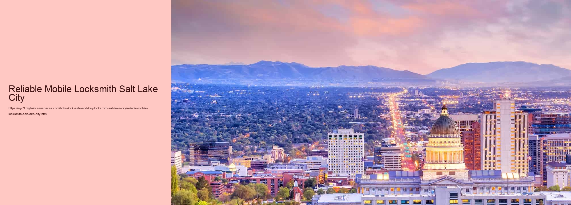 Reliable Mobile Locksmith Salt Lake City